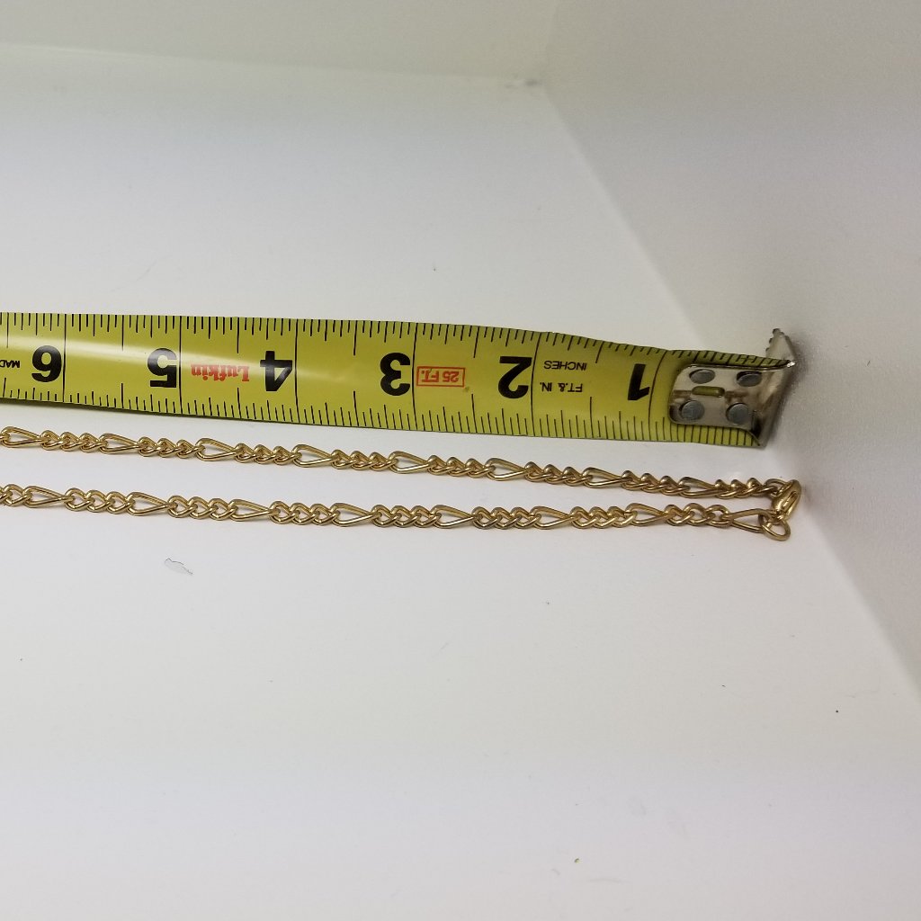 Gold Tone Chain Necklace Vintage Gold Tone